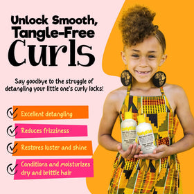 CurlyKids close-up of creamy texture demonstrating nourishing hydration