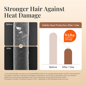 CURLYSHYLL being applied to damp hair showing frizz-control benefit