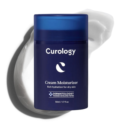 Curology front packaging showing product and claim, highlights hydration benefits