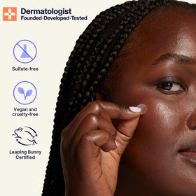 Curology kit on bathroom counter illustrating travel-ready daily skincare simplicity