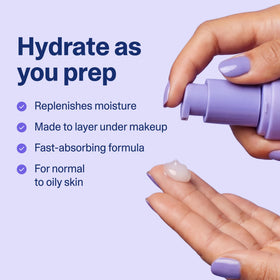 Curology pump dispensing product in hand for easy daily use