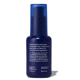 Curology dropper close-up dispensing serum, demonstrates easy application