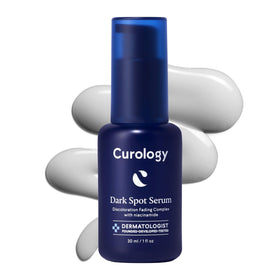 Curology front packaging showing bottle and label, highlights product clarity