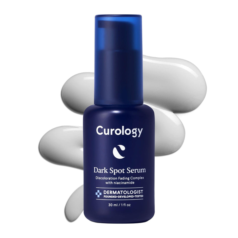 Curology front packaging showing bottle and label, highlights product clarity