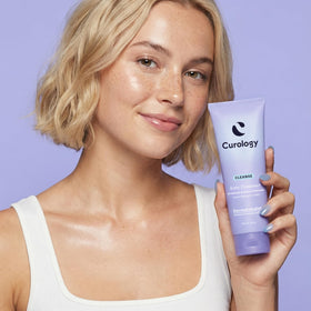 Curology gel texture closeup highlighting smooth consistency and gentle exfoliation benefits