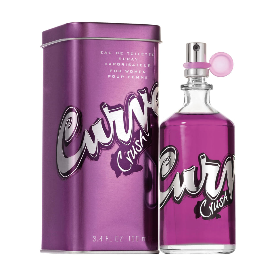 Curve bottle front view showing sleek packaging and wearable appeal