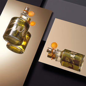 Curve bottle in an evening lifestyle scene suggesting date-night confidence