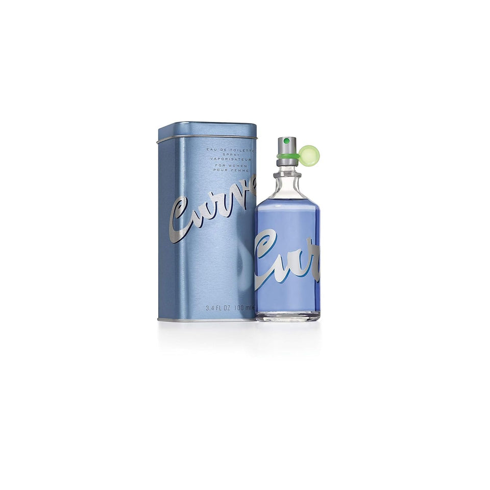 Curve front packaging shows bottle and branding, highlighting portable everyday scent