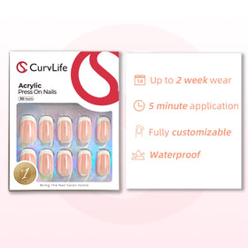 CurvLife application kit with double-sided file and jelly glue stickers for gentle reuse