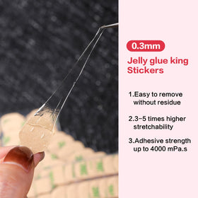 CurvLife application demonstration with press-on nail showing fast peel-and-stick benefit