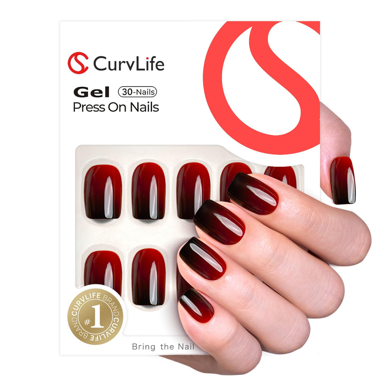 CurvLife close-up of gel texture highlighting shine and durable finish