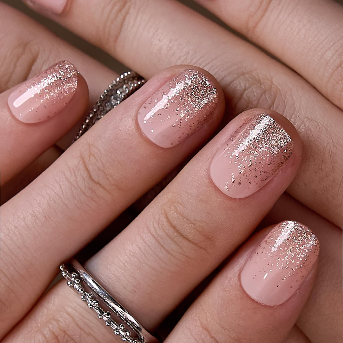 CurvLife close-up of soft gel sheen highlighting salon-quality glossy finish