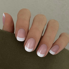CurvLife close-up of glossy gel-polish finish highlighting realistic depth and durability