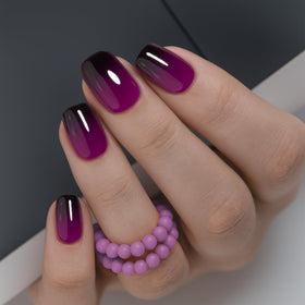 CurvLife front packaging showing grayish purple nails and included kit benefits