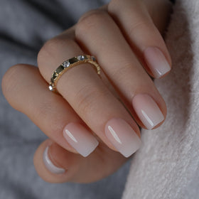 CurvLife front packaging showing ombré pink nails and kit contents benefit convenience