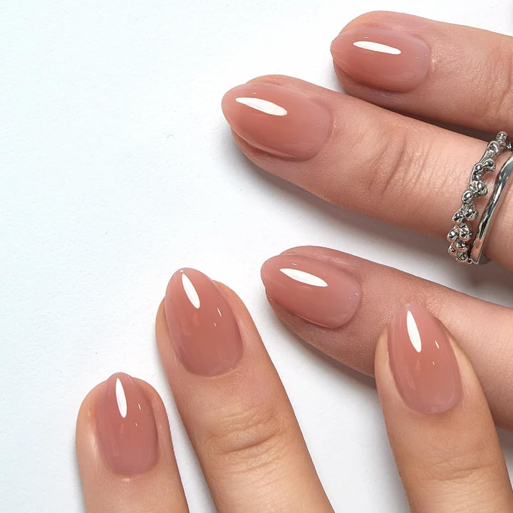 CurvLife front packaging showing peach nude kit and included glue