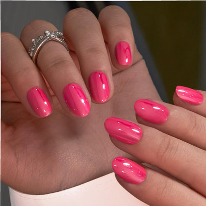 CurvLife front packaging showing Pink Radiance nails and kit, displays complete set benefits