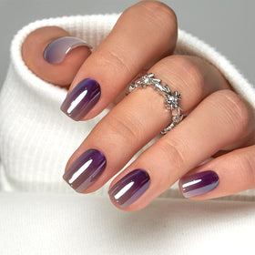 CurvLife nails in hand to show scale and comfortable short square size