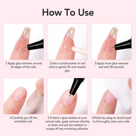 CurvLife lifestyle shot hands typing in press-ons, durable everyday wear benefit
