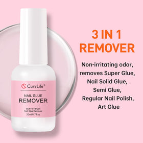 CurvLife fine brush applicator close-up for precise glue application