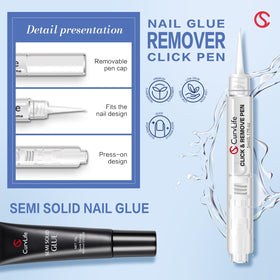 CurvLife remover pen tip detail showing click-and-remove design for targeted lifting