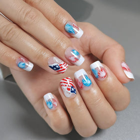 Curvlife nails beside a ruler to show short length and realistic scale for everyday wear