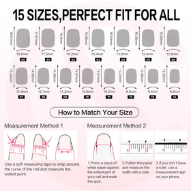 CurvLife sizing layout showing 12 sizes for a customized fit and easy selection