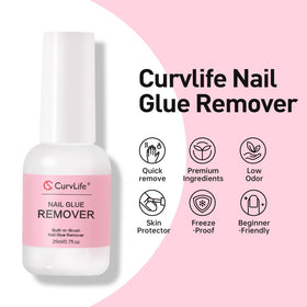 CurvLife bottle beside hand to show 20ml scale and travel-friendly size
