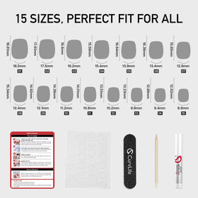 CurvLife application step demonstrating press-on placement for quick wear
