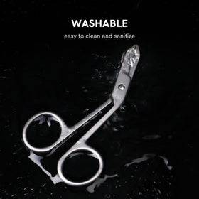 Cut it in-use removing eyebrow hair showing accuracy and clear line of sight
