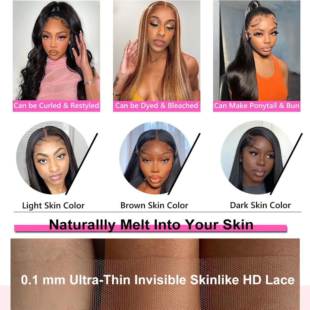 CUTE BEIN straight hair texture close-up showing smooth, bouncy strands