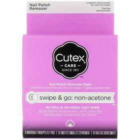 Cutex front packaging showing 10-count pads and portability benefit