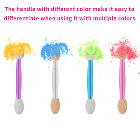 Cuttte dual-sided applicator detail displaying two-color tips to prevent color mixing