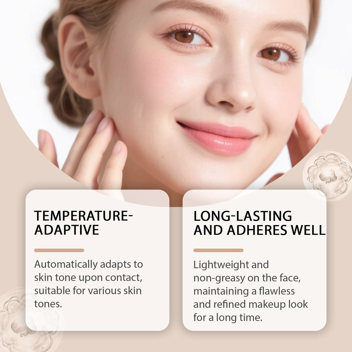 CWZY foundation staged on vanity in morning routine for natural glow