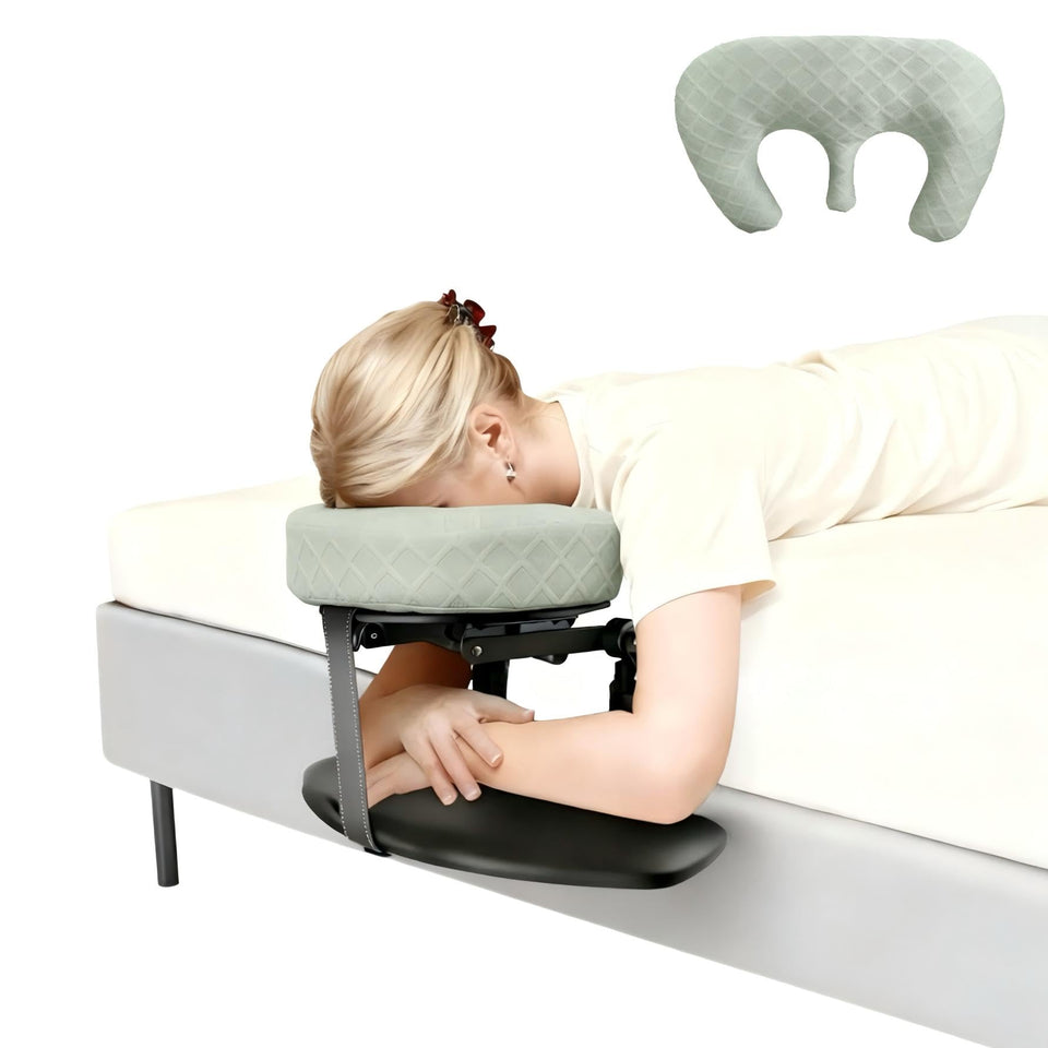 Cxgros front view with face cradle showing stable support and quick setup benefit