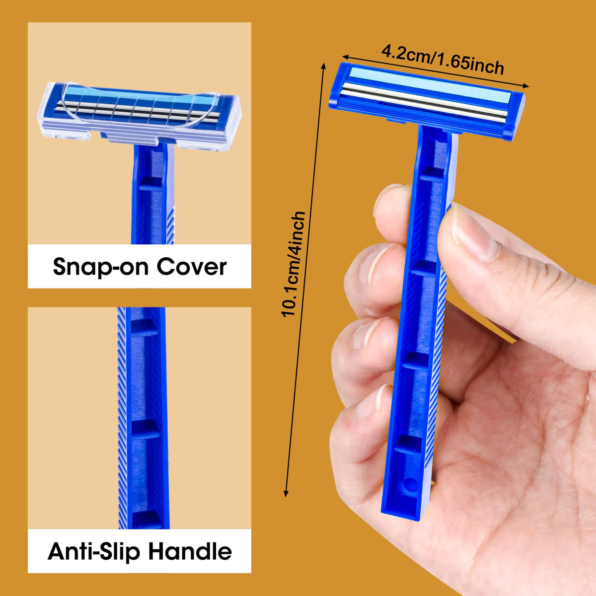CXYARY razor placed in a toiletry bag demonstrating portable convenience