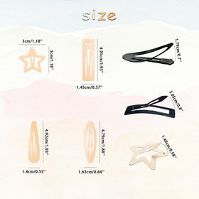 CYBAUG clips securing bangs in hair to show secure non-slip hold