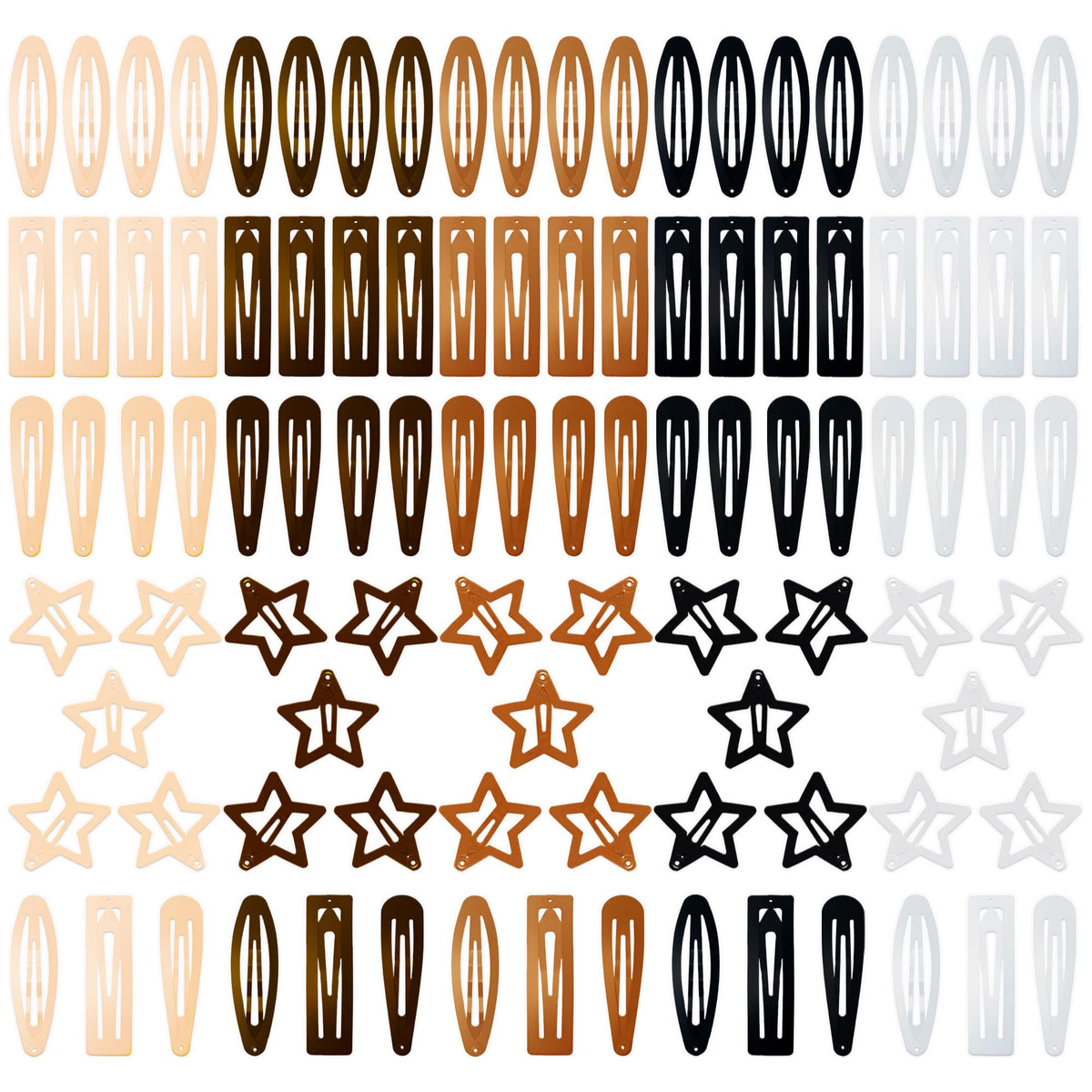 CYBAUG front packaging showing 100 clips and color assortment for easy selection