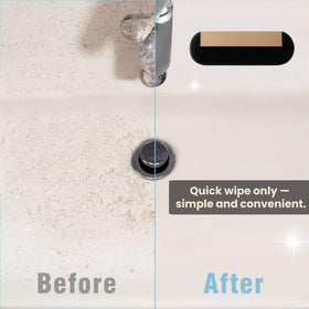 cyberplex sponge wiping sink and collecting beard clippings