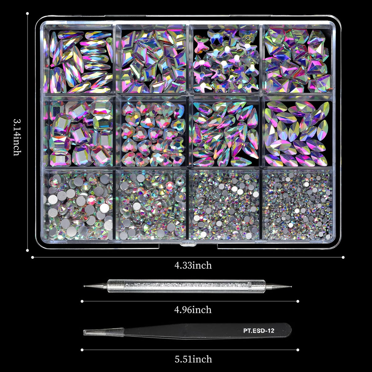 Cycullinyt glass crystal facets reflecting light to boost visible brilliance