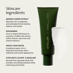 CYKLAR cream spread on forearm illustrating hydration and smoother skin effect