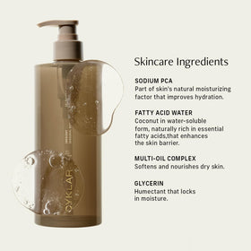 CYKLAR Crescent being used in shower with water showing gentle cleansing benefit
