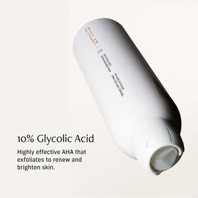 CYKLAR close-up droplets on skin showing gentle resurfacing effect