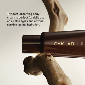 CYKLAR label close-up highlighting key ingredients and barrier-support benefits