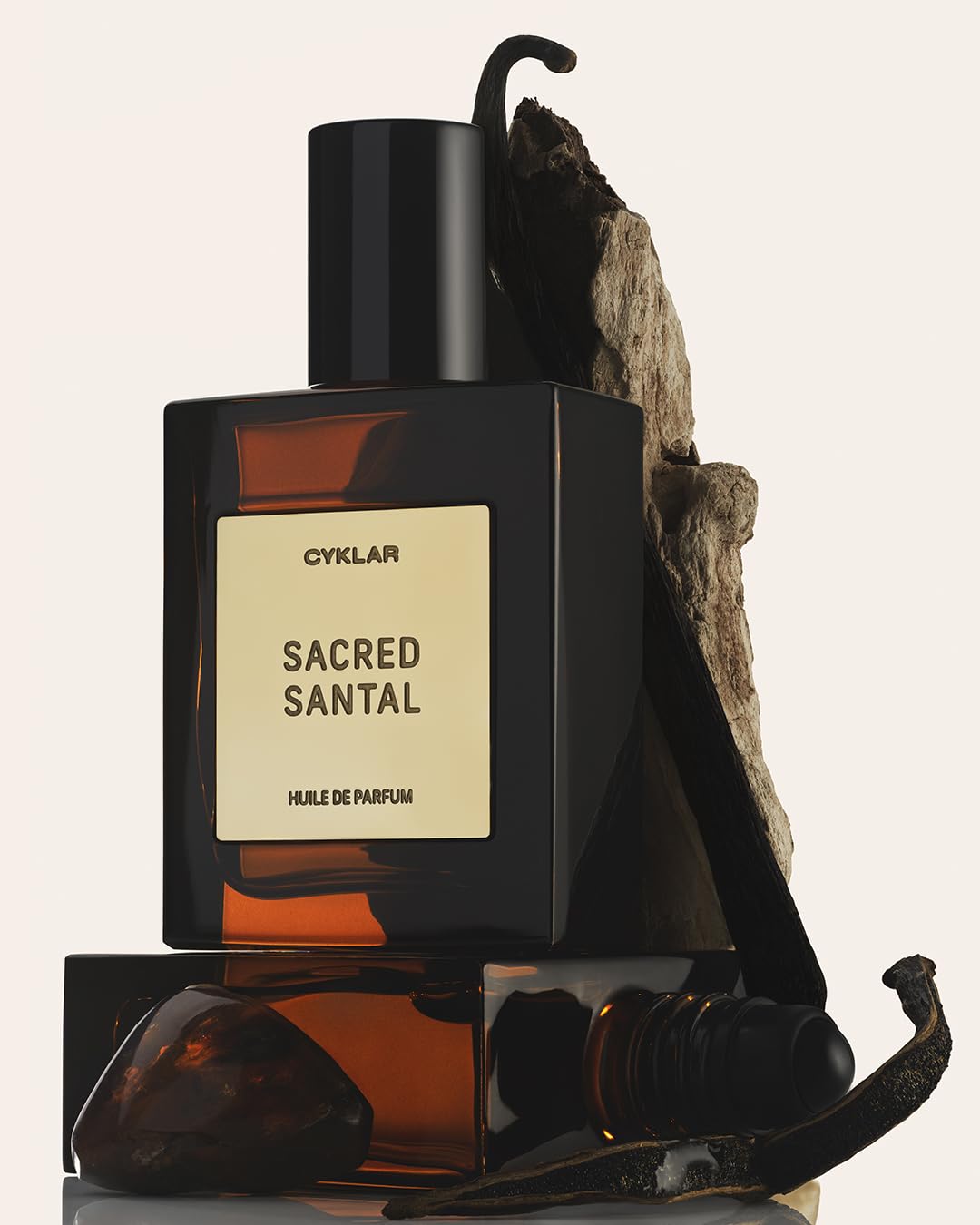 CYKLAR Sacred Santal roller close-up highlighting precise application for control