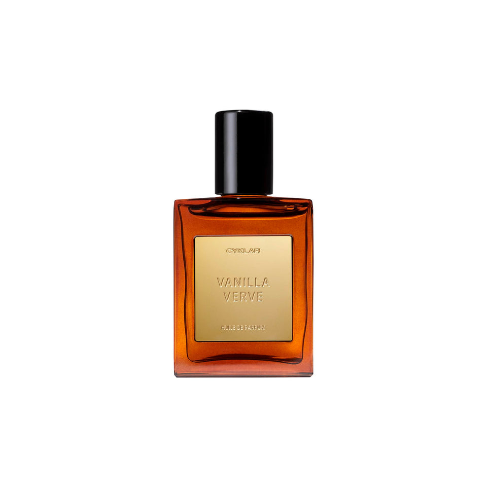 CYKLAR front bottle shot showing Vanilla Verve 15ml and compact design for travel