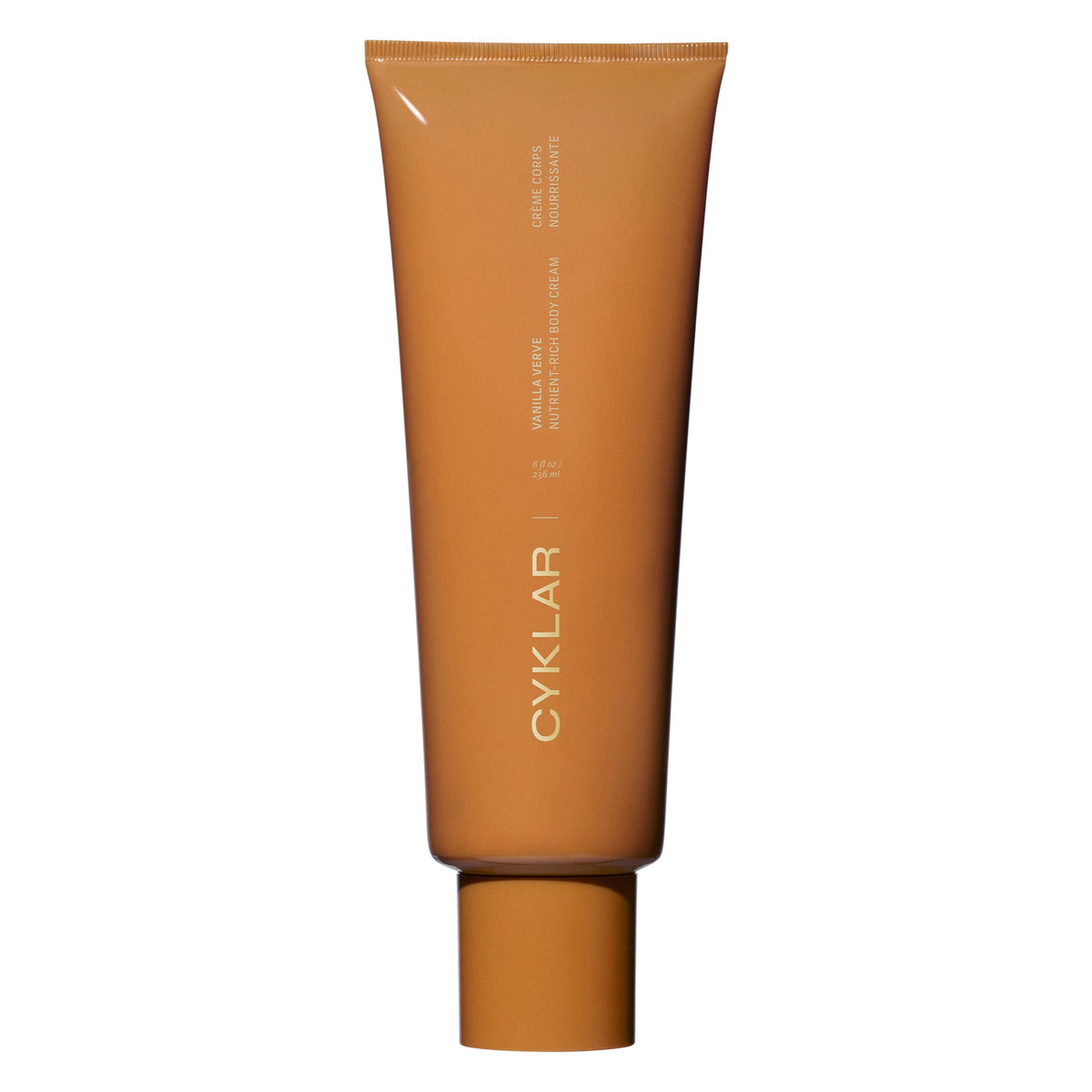 CYKLAR front tube image showing sleek packaging and 8oz size benefit
