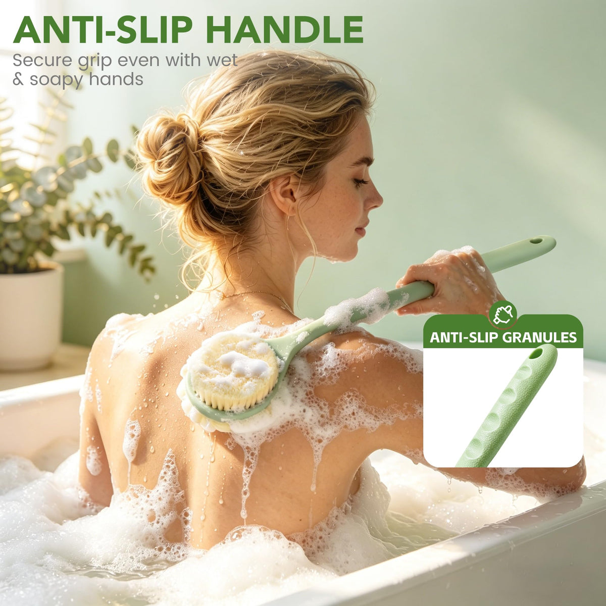 CYMPHW lifestyle bathroom scene promoting relaxed self-care routine
