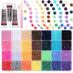 Cynailli front packaging showing 28-grid box and vibrant gem colors for craft readiness