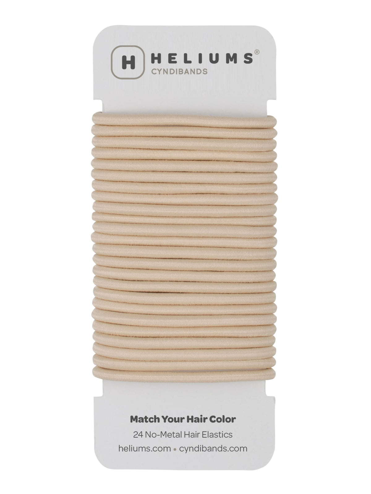 Cyndibands front packaging showing beige blonde 24-pack and neutral benefit